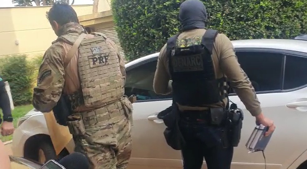 Operação prendeu quatro suspeitos por tráfico de drogas — Foto: Polícia Civil/PR