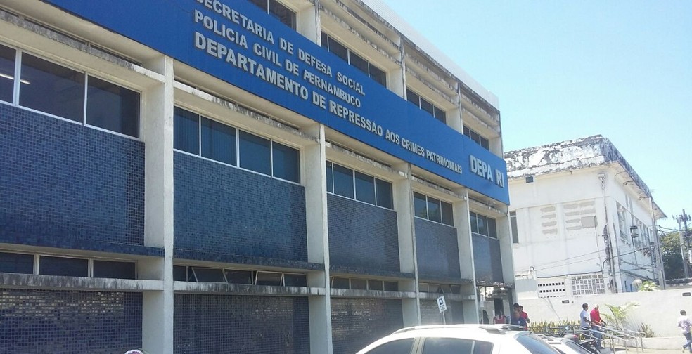Departamento de Repressão aos Crimes Patrimoniais (Depatri), no Recife — Foto: Artur Ferraz/G1