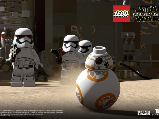 Droid BB-8 também aparece em 'Lego Star Wars: O despertar da força' (Foto: Divulgação/Warner Bros. Games)
