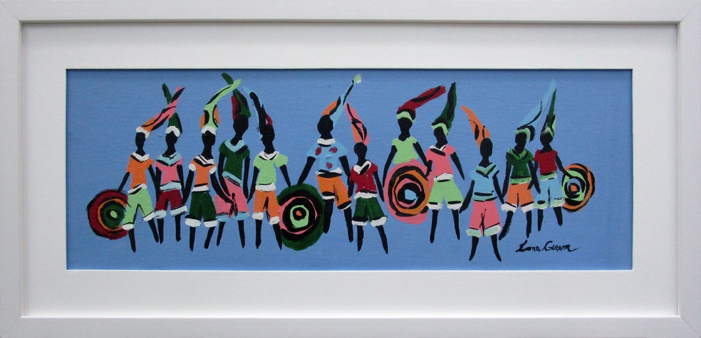 Uma das obras da exposição Coletiva de Obras de Arte Amigos em Ação. (Foto: Divulgação)