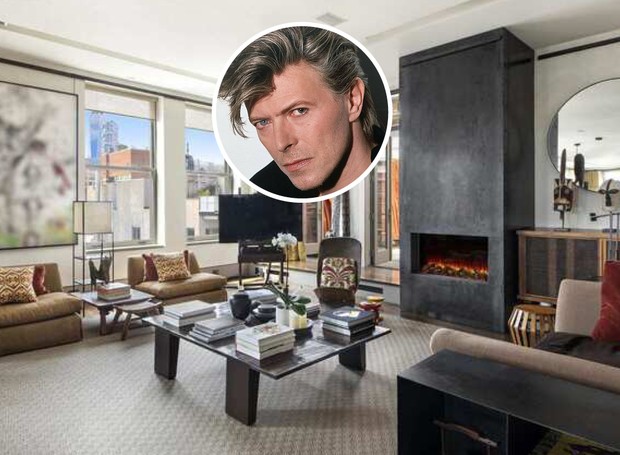 Apartamento David Bowie (Foto: Reprodução / Michael Weinstein e Instagram)