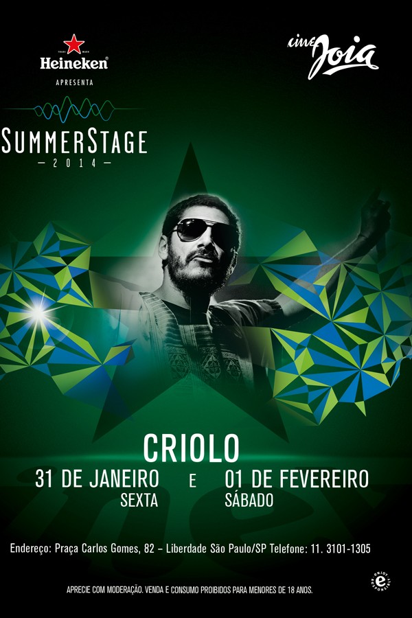 Cartaz SummerStage - Criolo (Foto: divulgação)
