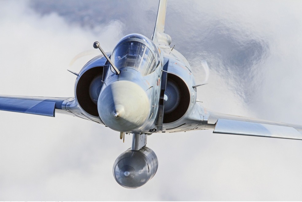 Aviões de caça abriram os primeiros exercícios do Cruzex 2018 nesta segunda-feira (19), em Natal — Foto: Sargento Johnson/FAB