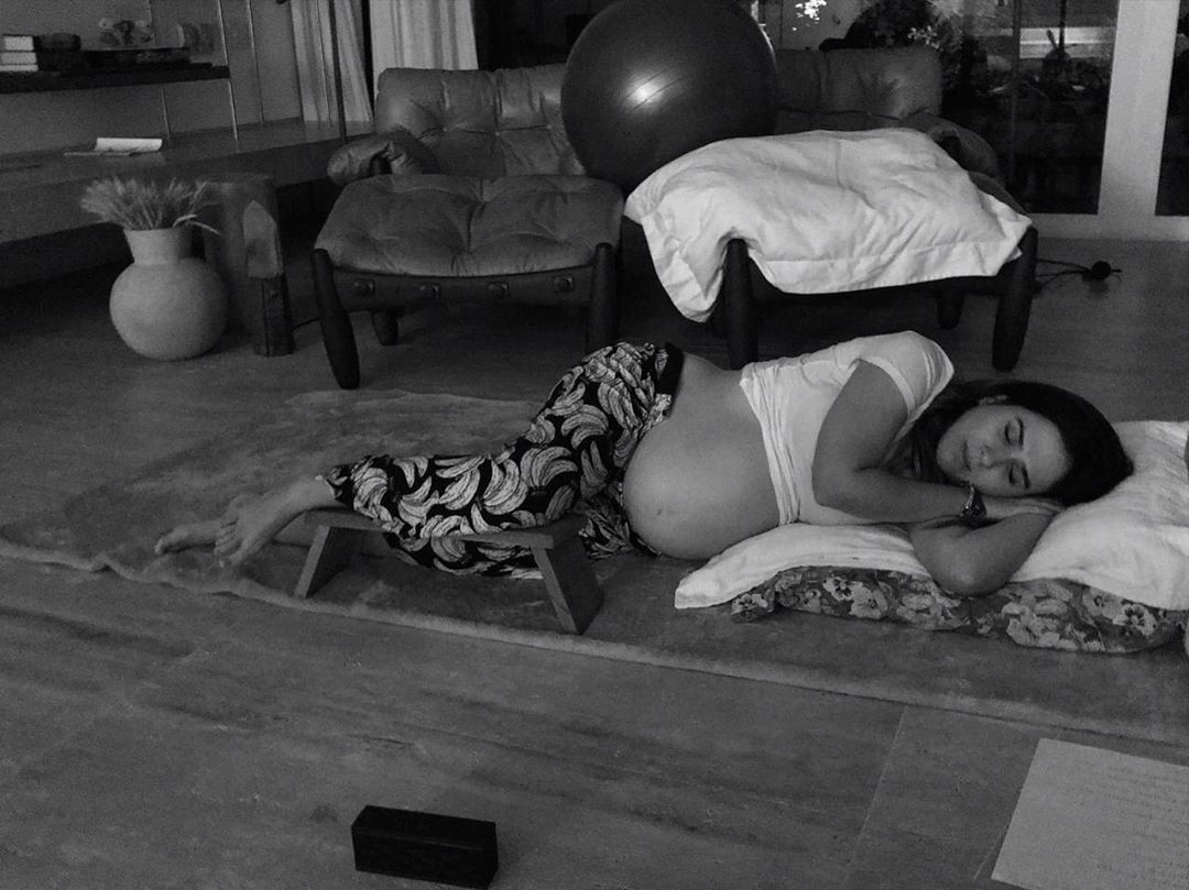 Tatá Werneck exibe barrigão da reta final da gravidez (Foto: Reprodução/Instagram)