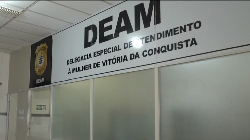 Delegacia Especializada no Atendimento à Mulher (DEAM) em Vitória da Conquista — Foto: Reprodução / TV Sudoeste