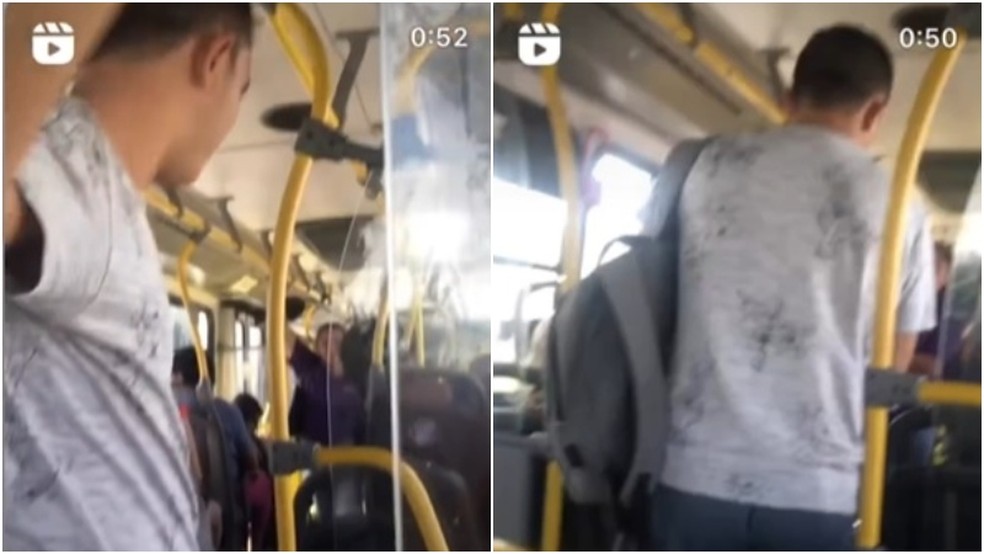 Homem é denunciado por assediar passageiras em ônibus em Fortaleza — Foto: Reprodução