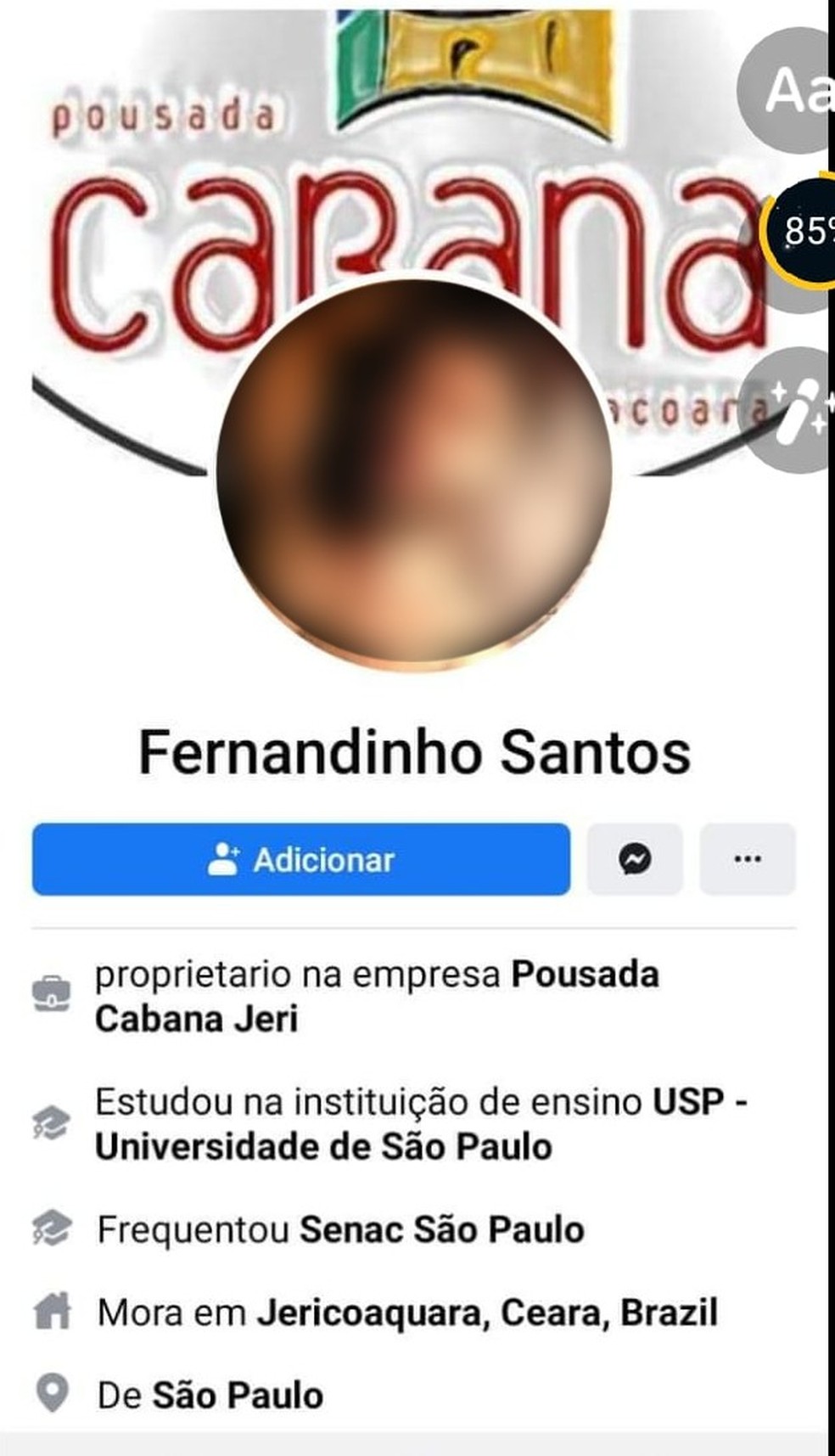 Estelionatário se passava por dono de pousada em Jericoacoara e aplicava golpes em turísticas ao vender pacotes pela internet.  — Foto: Reprodução