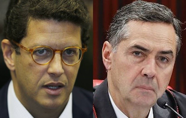 Ricardo Salles e Luís Roberto Barroso