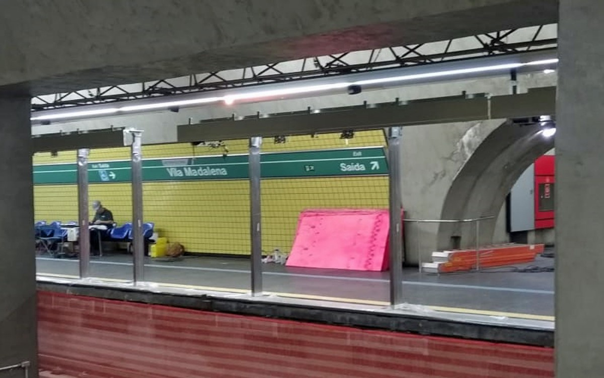 Linha 2Verde do Metrô terá a partir de sábado operação especial para instalação de portas na
