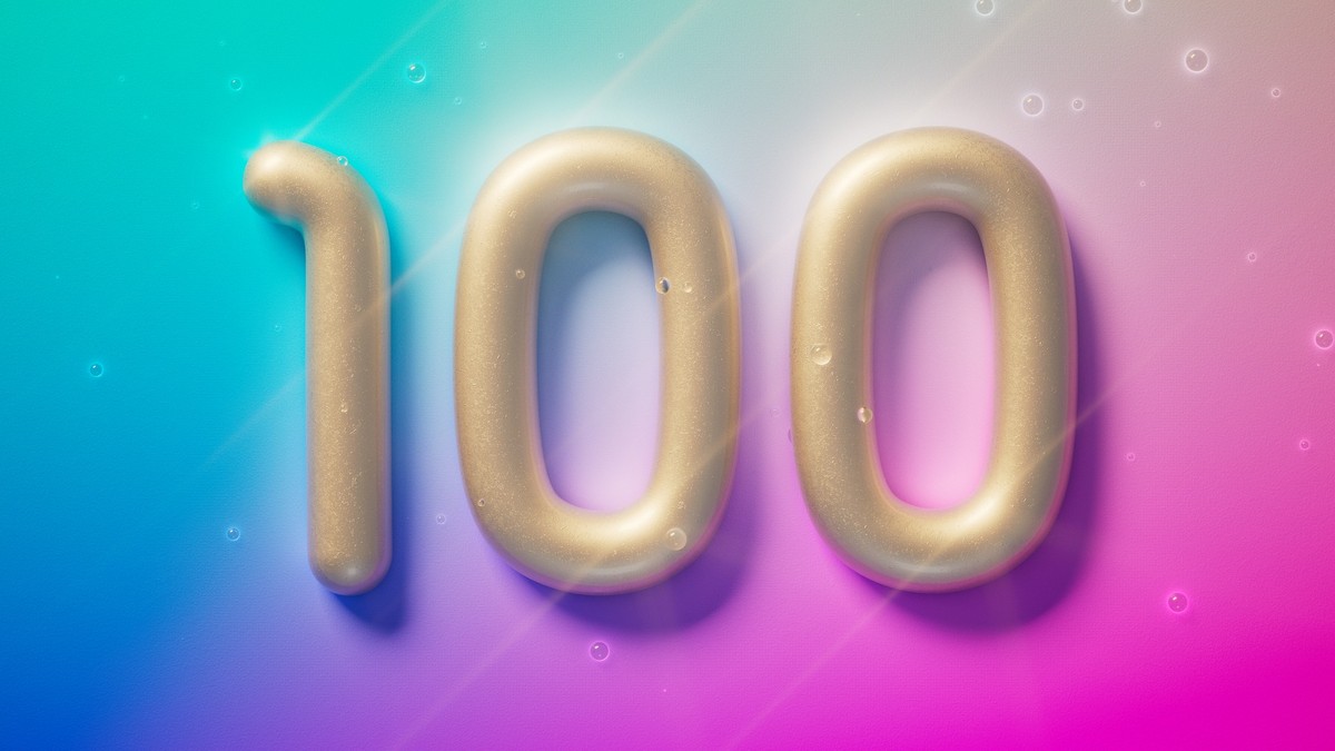 Следовать цифра. Красивая цифра 100 в картинках. Цифры сотни. Цифра 100 из предметов. Цифра 64.