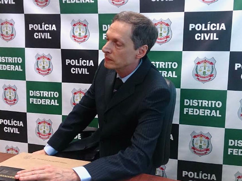 Delegado Leandro Ritt, da Divisão de Repressão a Sequestros do DF — Foto: Mateus Rodrigues/G1