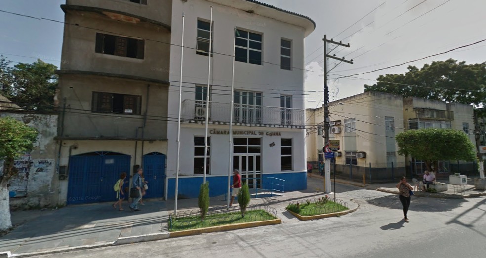 Câmara Municipal de Goiana fica localizada no Centro do município, na Zona da Mata do estado — Foto: Reprodução/Google Street View