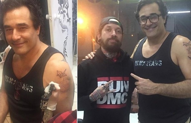 Tatuagem de Luciano Szafir (Foto: Reprodução Instagram/Copa Tattoo)