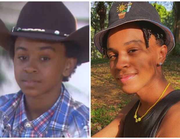 Antes e depois de Carinha de Anjo: Jean Paulo Campos tinha 13 anos quando interpretou Zeca (Foto: Divulgação/SBT e Instagram)