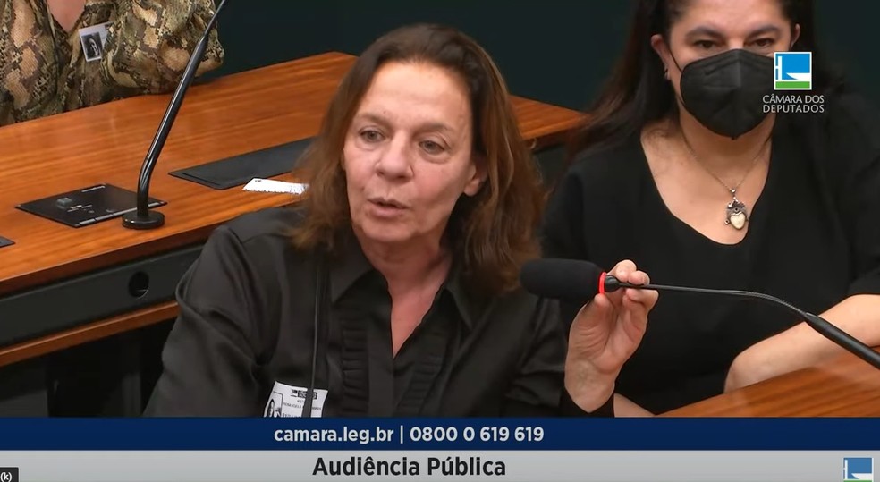 Atriz Rosi Campos participa de audi&ecirc;ncia na C&acirc;mara &mdash; Foto: Reprodu&ccedil;&atilde;o/TV C&acirc;mara