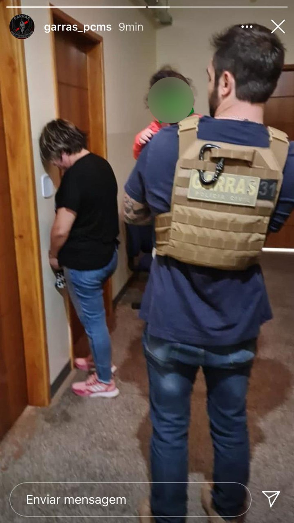 Criança de 5 meses foi resgatada pela Polícia Civil na manhã desta quinta-feira (24). Avó foi presa em flagrante. — Foto: Polícia Civil/Divulgação