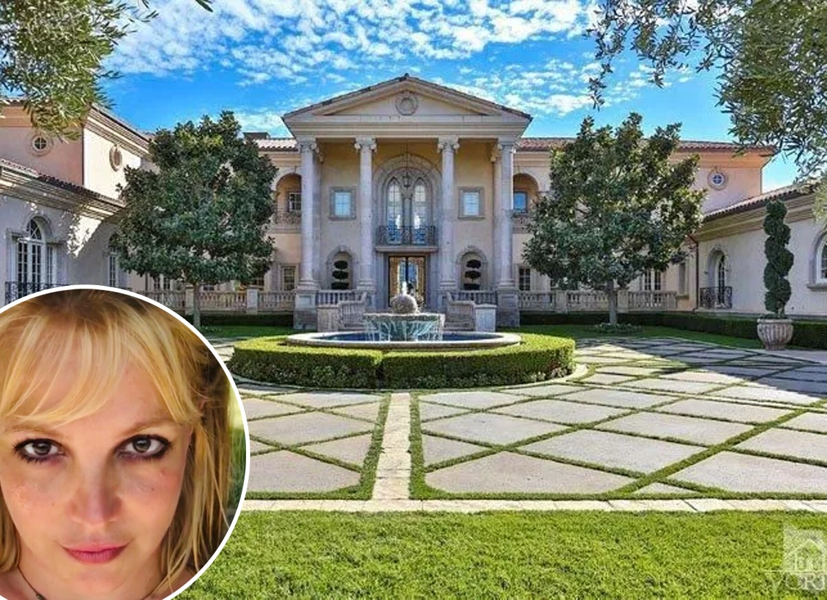 Britney Spears mora em uma mansão avaliada em US $ 7,4 milhões em Thousand Oaks, na Califórnia (Foto: Reprodução / Instagram e Realtor)