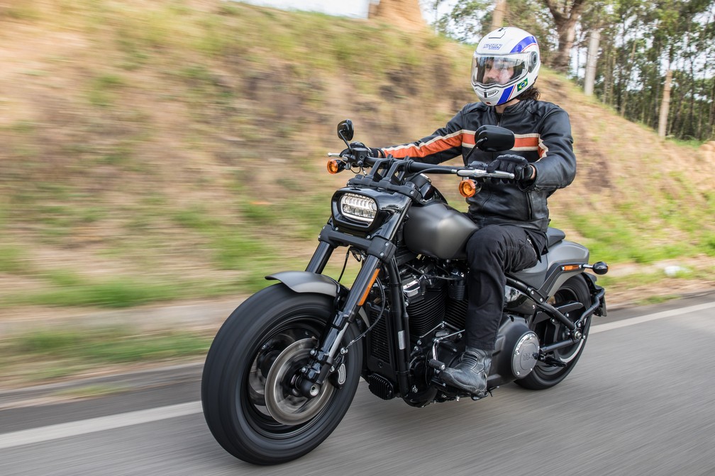 Harley-Davidson Fat Bob (Foto: Celso Tavares/G1)