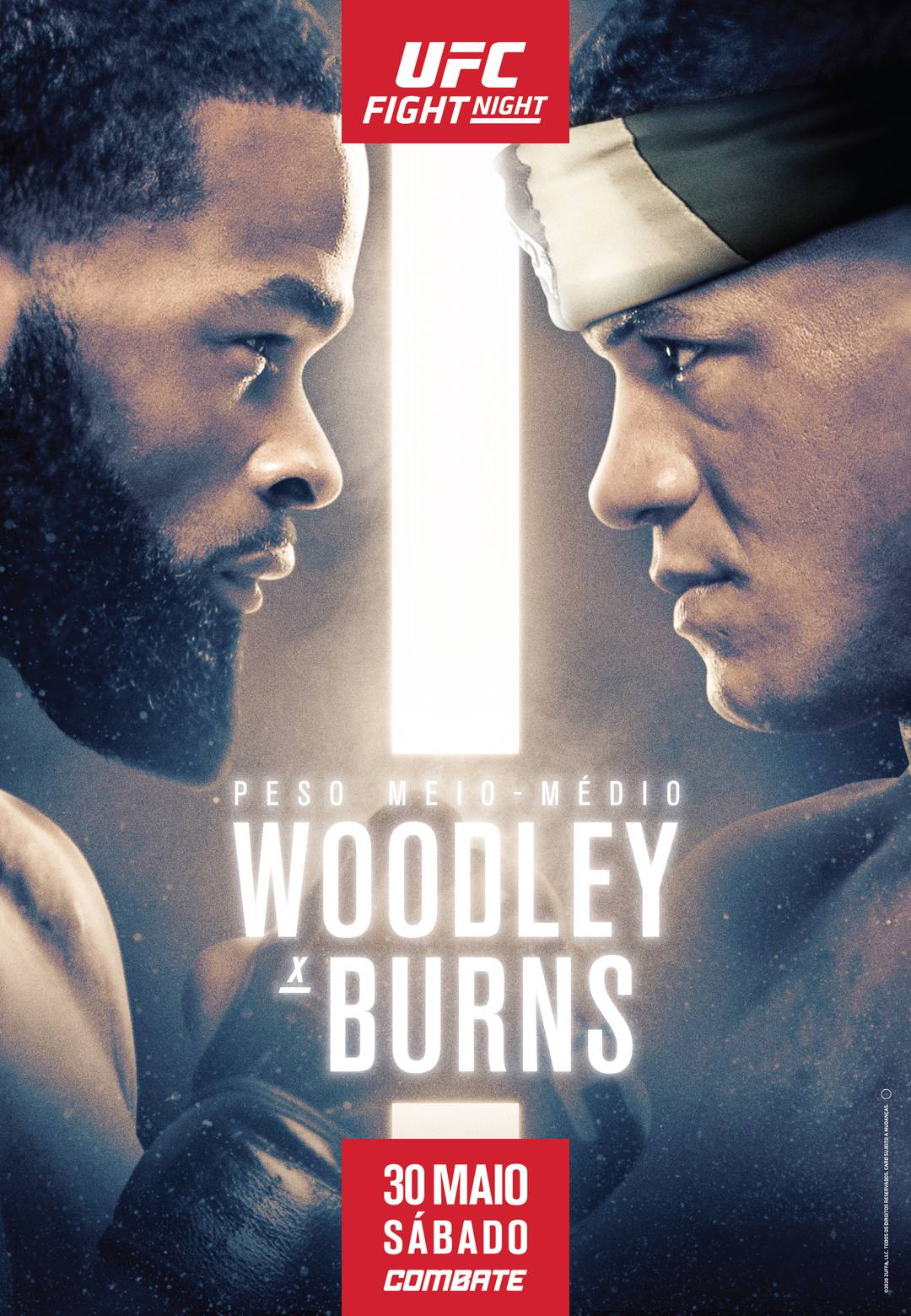 pôster do UFC: Woodley x Burns