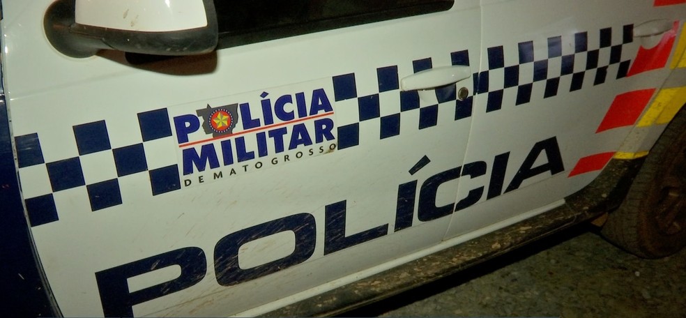 Polícia Militar em Cuiabá — Foto: TV Centro América/Reprodução