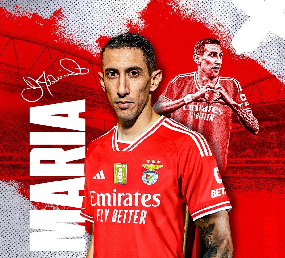 Benfica anuncia a contratação de Di María, campeão da Copa do Mundo pela