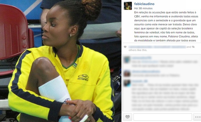 Fabiana Claudino, do SESI e da Seleção (Foto: Reprodução/ Instagram)