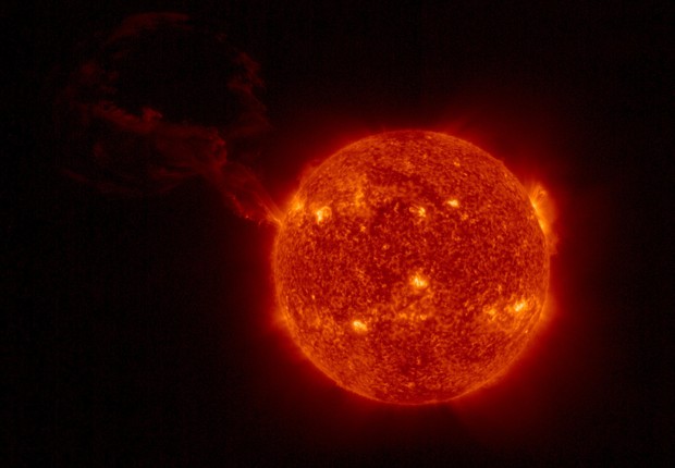 plama esplodindo no Sol (Foto: Solar Orbiter/EUI Team/ESA & NASA)