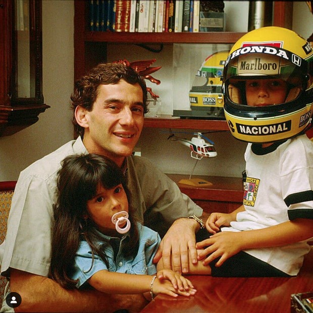 Bruno Senna homenageia o tio Ayrton Senna (Foto: Reprodução/Instagram)