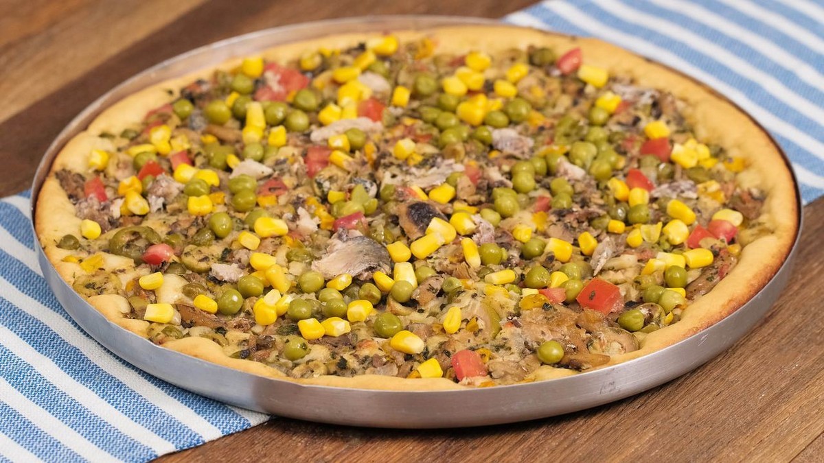 Pizza de sardinha de liquidificador Receitas