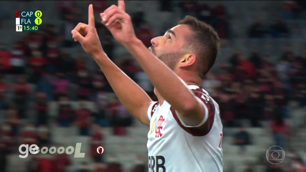 Gol de Thiago Maia contra o Athletico-PR