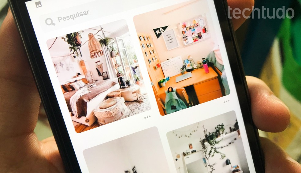 Pinterest é rede social no estilo moodboard que ajuda a encontrar inspirações — Foto: TechTudo