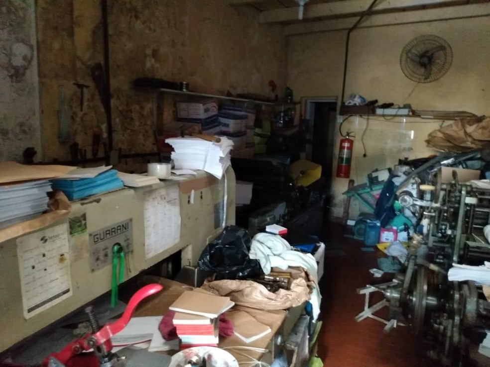 Gráfica onde eram produzidos os documentos falsos em São Luís — Foto: Divulgação/Polícia Civil