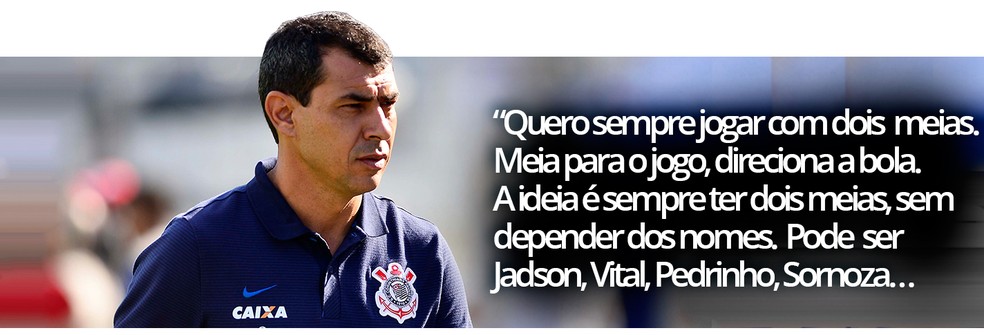 A ideia de Carille para o Corinthians em 2019 â Foto: Leonardo Miranda