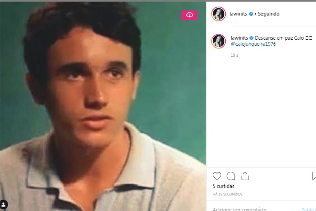Famosos prestam homenagem ao ator Caio Junqueira (Foto: Reprodução/Instagram)