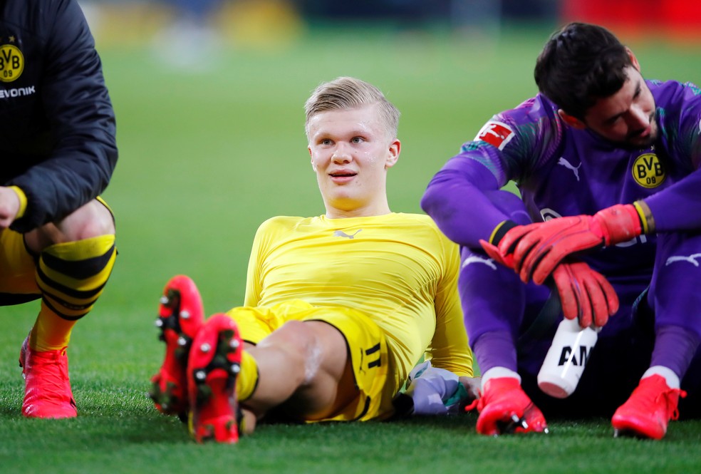 Haaland chegou ao Borussia Dortmund mantendo média impressionante de gols — Foto: Reuters