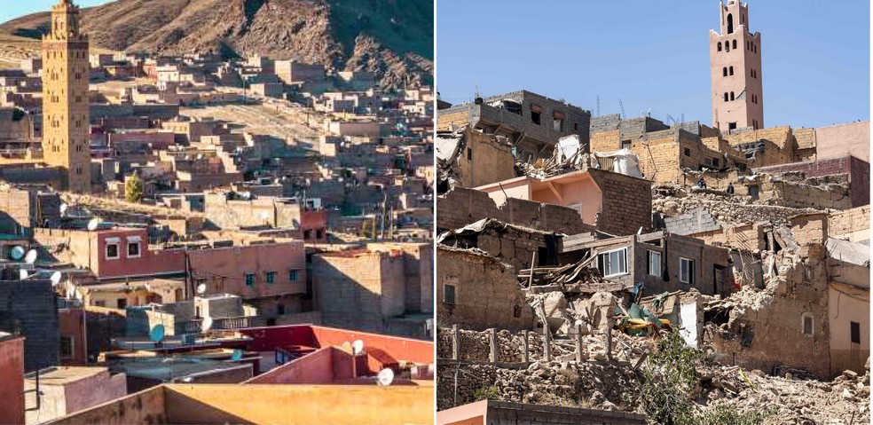 Os arredores da mesquita de Moulay brahim, ao Sul de Marrakech &mdash; Foto: Google Image/AFP