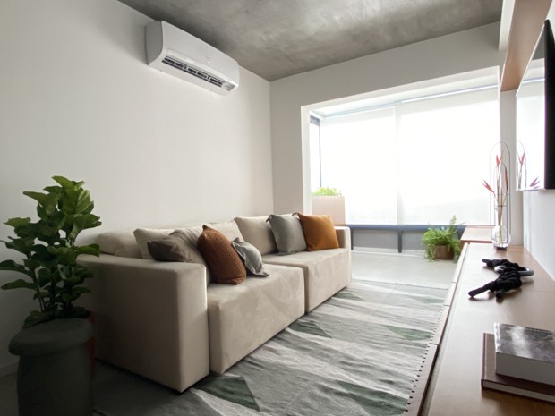Décor prático e confortável em apê de 60 m² (Foto: Cris Farhat)