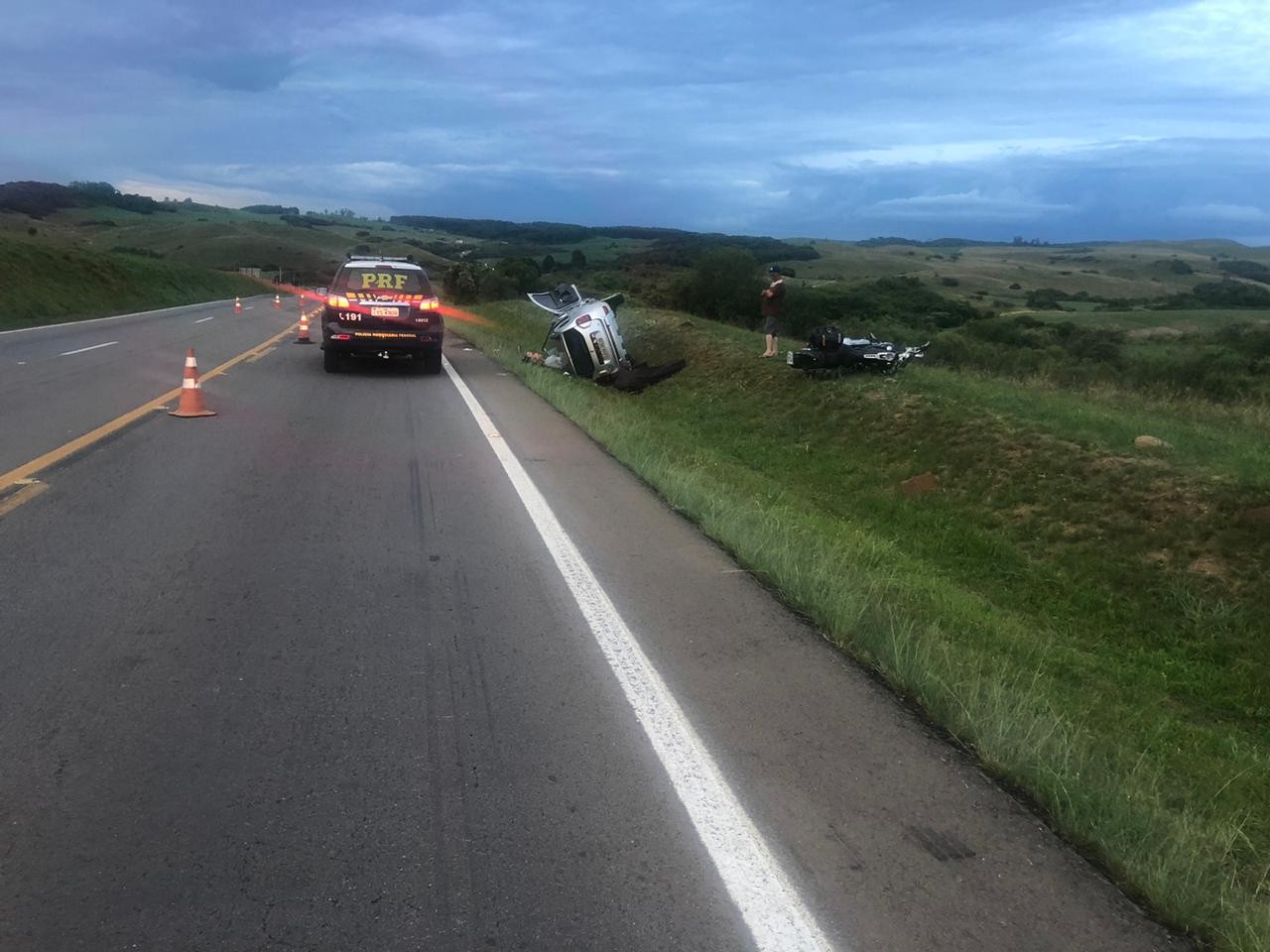 Motorista é presa em flagrante após colisão em Soledade; motociclista morreu 