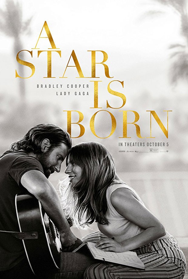 Bradley Cooper e Lady Gaga no cartaz de Nasce Uma Estrela (Foto: Divulgação)