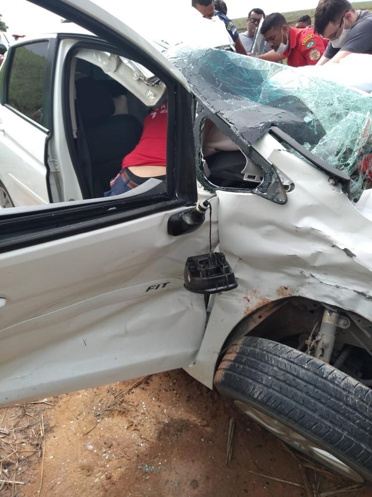 Amanda Wanessa sofre grave acidente de carro (Foto: Arquivo Pessoal)