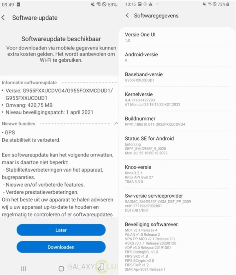 O tamanho do download é de 420 MB. — Foto: Reprodução/ Galaxy Club
