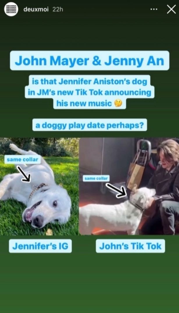 Fãs especulam sobre namoro de John Mayer e Jennifer Aniston (Foto: Instagram)