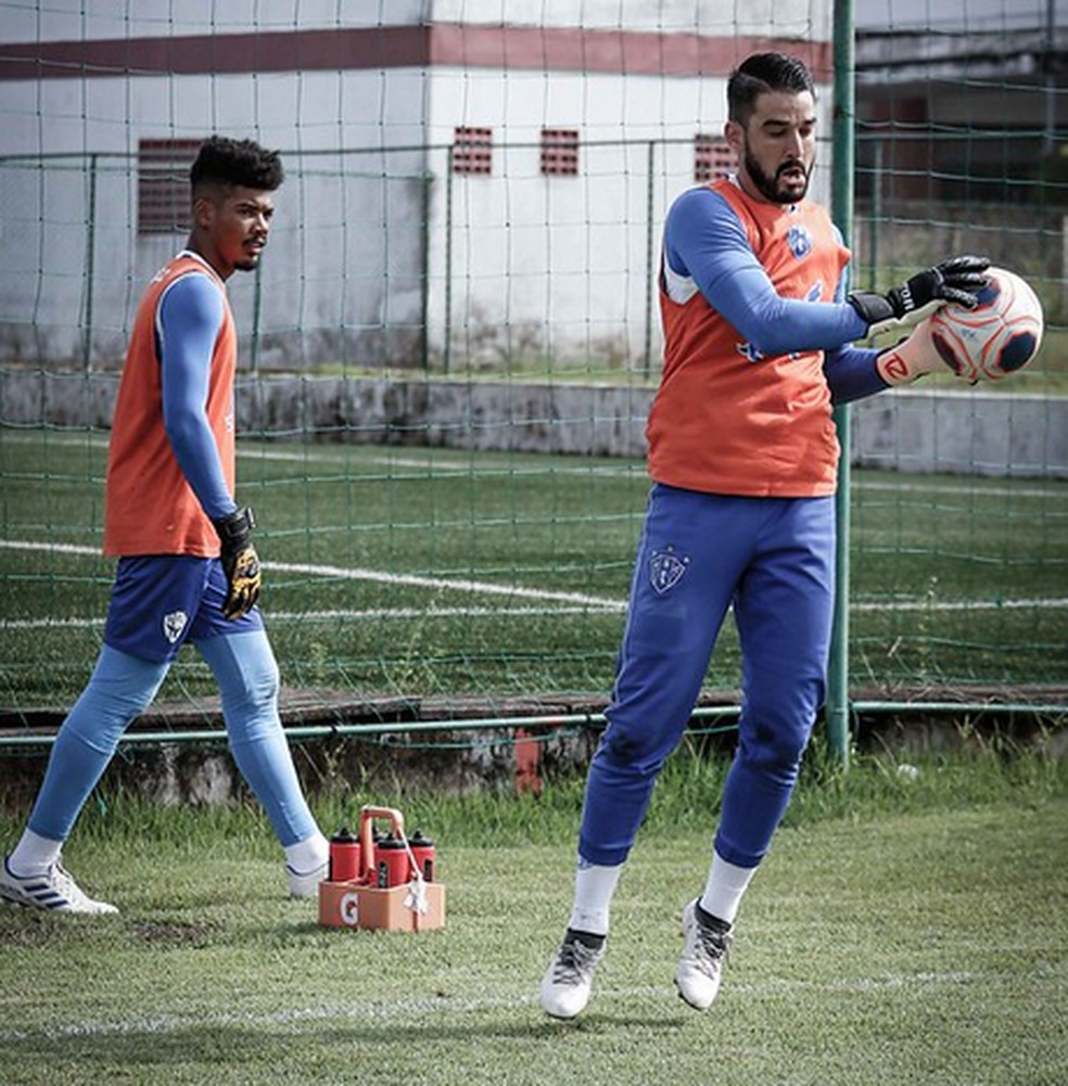 Sem Gabriel Leite, Paulo Ricardo assume a titularidade no Paysandu — Foto: Jorge Luís Totti/Paysandu