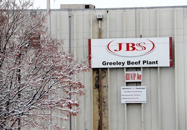 Frigorífico da JBS em Greeley, Colorado, nos Estados Unidos (Foto: Matthew Stockman/Getty Images)
