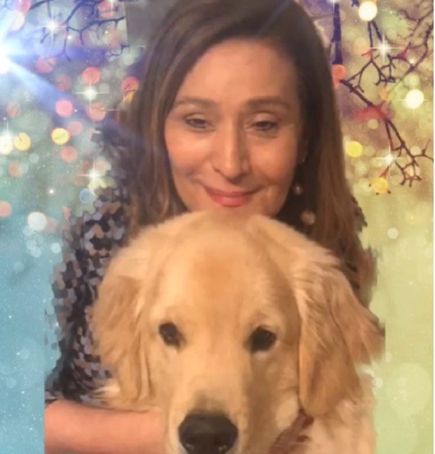 Sonia Abrão e o cão de estimação, Antonio (Foto: Reprodução/Instagram)