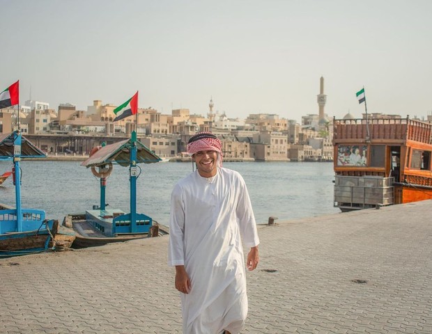Igor Fernandez passeia or Dubai, nos Emirados Árabes (Foto: Reprodução/Instagram)