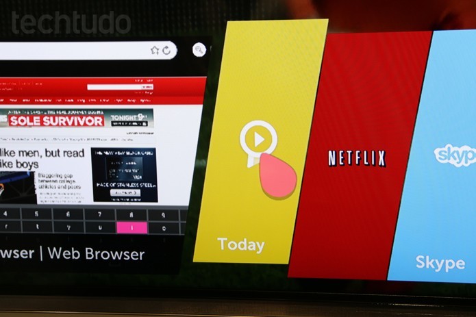 WebOS pode oferecer menos apps que Android TV (Fabrício Vitorino/TechTudo)