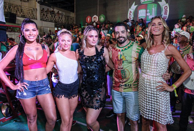 Pocah, Luisa Sonza, Glamour Garcia, Pedro Carvalho e Renata Kuerten (Foto: Paulo Tauil /BrazilNews)