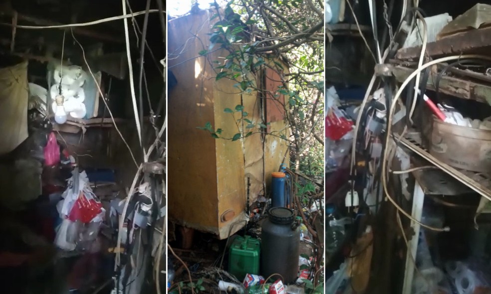 Polícia registra caso de maus tratos após resgatar idoso trancado em trailer tomado por lixo — Foto: Arquivo pessoal
