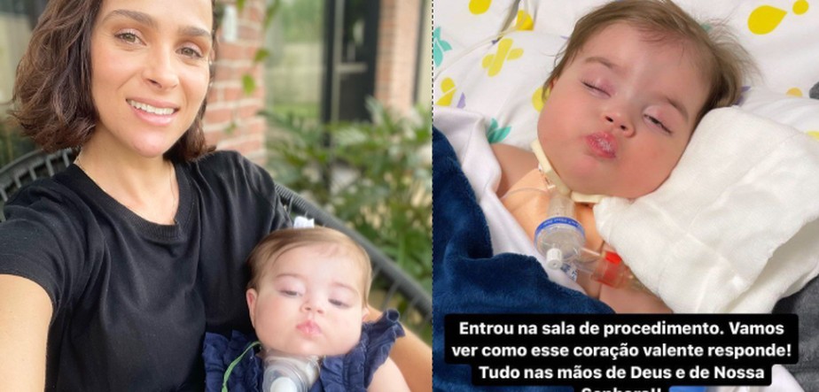 Letícia Cazarré atualiza seguidores sobre novo procedimento da filha